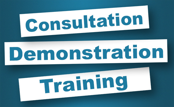 Beratung, Vorführung und Schulung