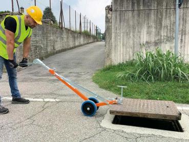 Preview: Mechanische Öffnung mit Verriegelungsklammern.