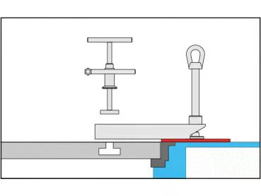 Preview: Schritt 1. Einsetzen des mechanischen Hakens in den entsprechenden Schlitz.