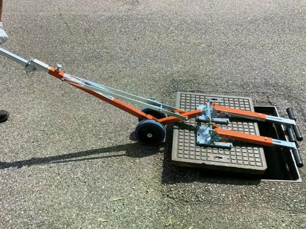 Öffnen mit zwei parallel angeordneten Platten.