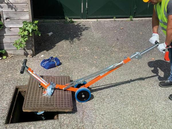 Öffnung mit Rollhebel APS90 oder APS80.