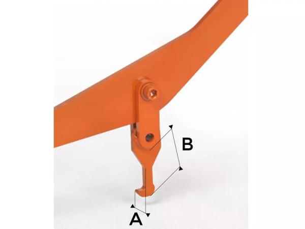Die Maße A und B können je nach Bedarf angepasst werden.